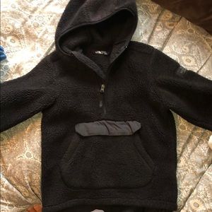 North face black fleece hoody